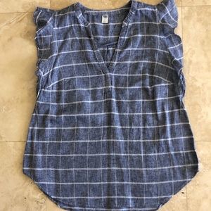 Old Navy sleeveless top with ruffle detail